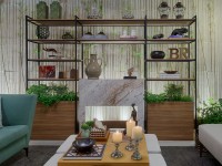 020 - Lareira a gás em Mármore Branco Paraná (Michelângelo)